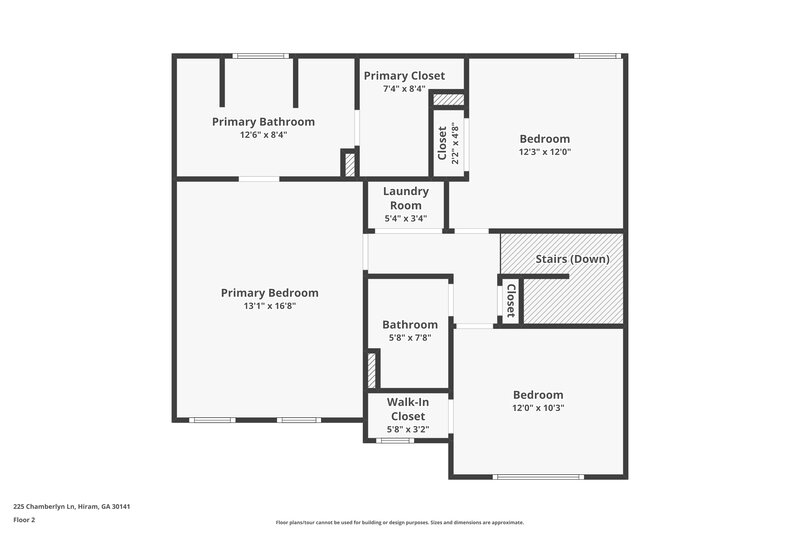1,985/Mo, 225 Chamberlyn Ln Hiram, GA 30141 Floor Plan View 2