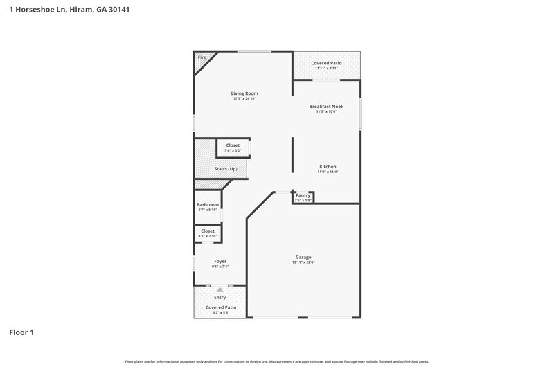 2,085/Mo, 1 Horseshoe Ln Hiram, GA 30141 Floor Plan View