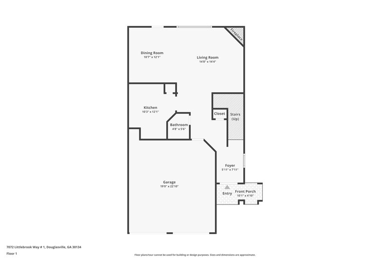 1,895/Mo, 7072 Littlebrook Way Douglasville, GA 30134 Floor Plan View