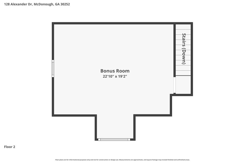 2,345/Mo, 128 Alexander Dr McDonough, GA 30252 Floor Plan View 3