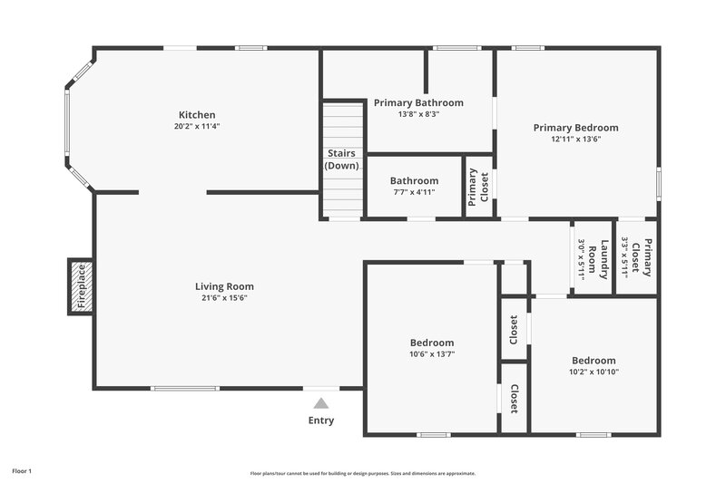 2,280/Mo, 313 Split Rail Way Canton, GA 30115 Floorplan View