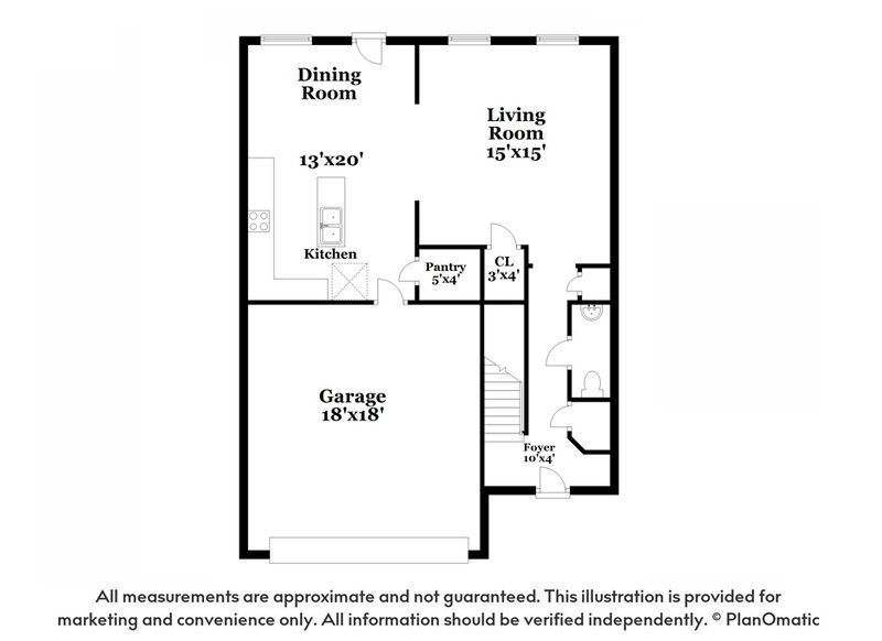 1,905/Mo, 518 Broughton Dr Canton, GA 30114 Floor Plan View