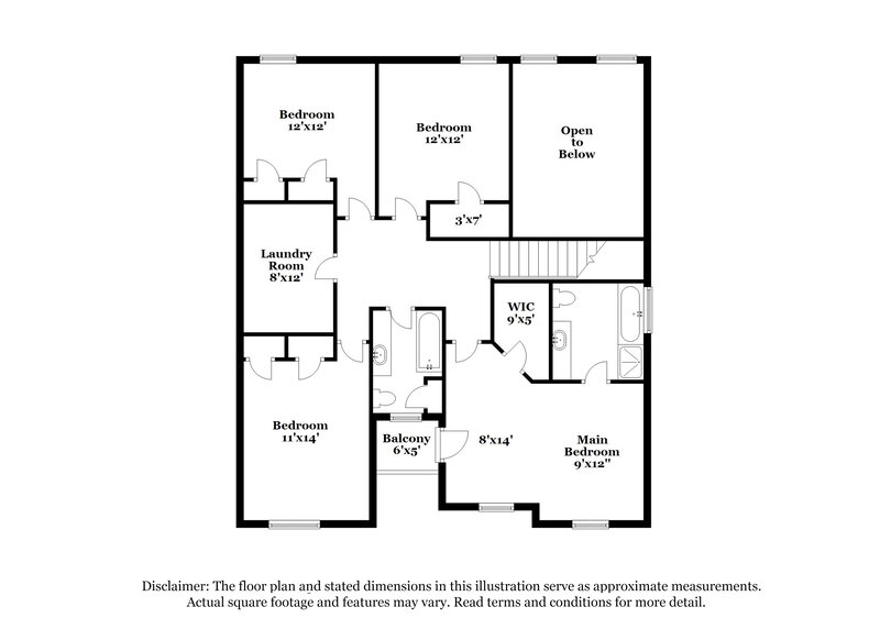 2,540/Mo, 1368 Autumn Wood Trl Buford, GA 30518 Floorplan View