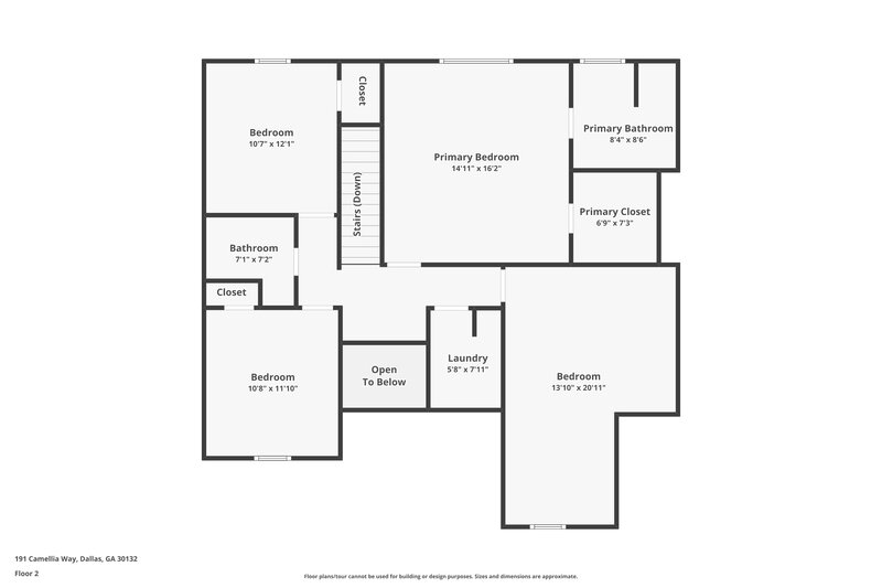 1,885/Mo, 191 Camellia Way Dallas, GA 30132 Floor Plan View 2
