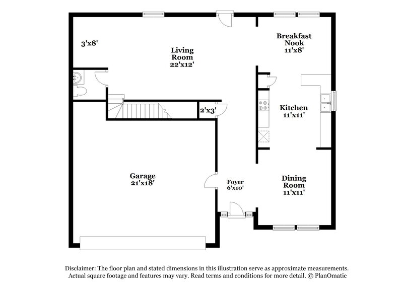 1,775/Mo, 161 Crescent Woode Way Dallas, GA 30132 Floor Plan View
