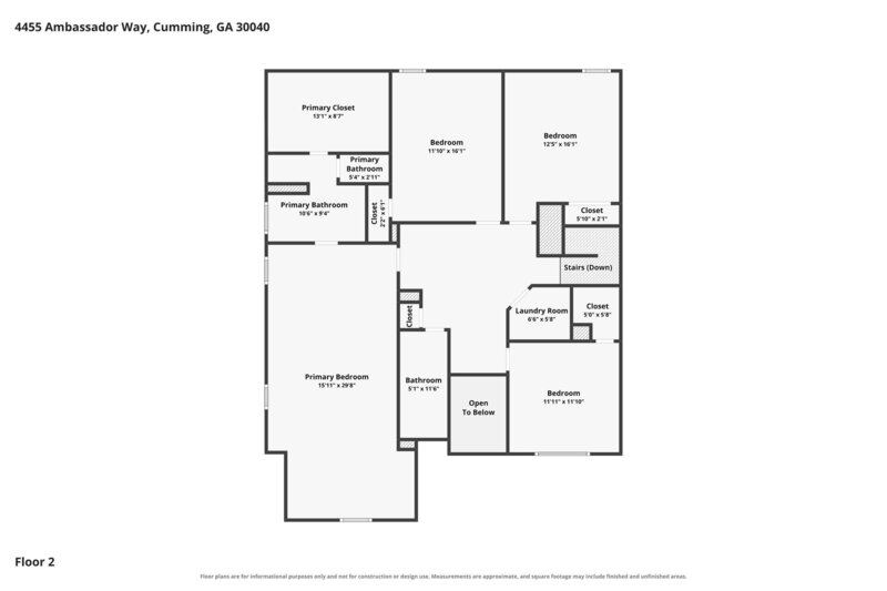 2,680/Mo, 4455 Ambassador Way Cumming, GA 30040 Floorplan View 2