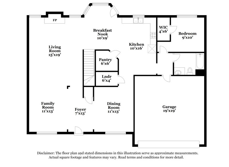 2,290/Mo, 525 McGiboney Ln Covington, GA 30016 Floor Plan View