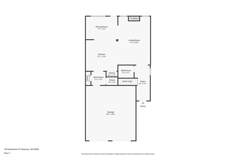 2,070/Mo, 118 Seabreeze Trl Newnan, GA 30265 Floorplan View