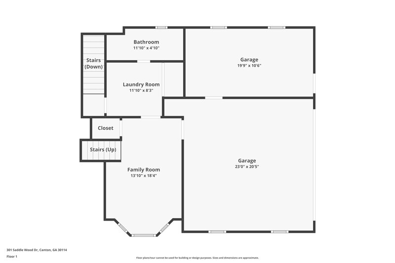 2,430/Mo, 301 Saddle Wood Dr Canton, GA 30114 Floor Plan View 2