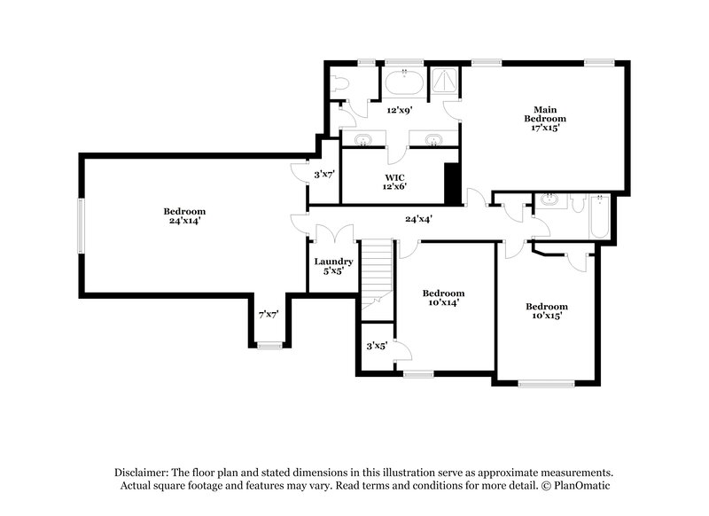 1,870/Mo, 208 N Fortune Way Dallas, GA 30157 Floorplan View 2