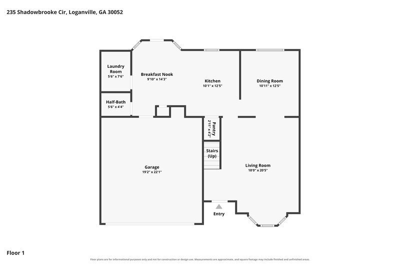 2,020/Mo, 235 Shadowbrooke Cir Loganville, GA 30052 Floor Plan View
