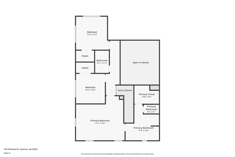 2,195/Mo, 185 Stillwood Dr Newnan, GA 30265 Floor Plan View 2