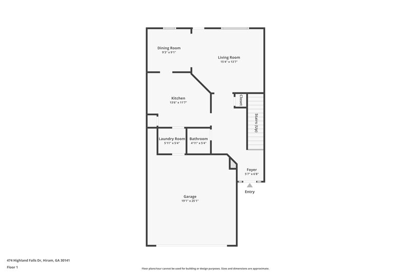 2,440/Mo, 474 Highland Falls Dr Hiram, GA 30141 Floor Plan View