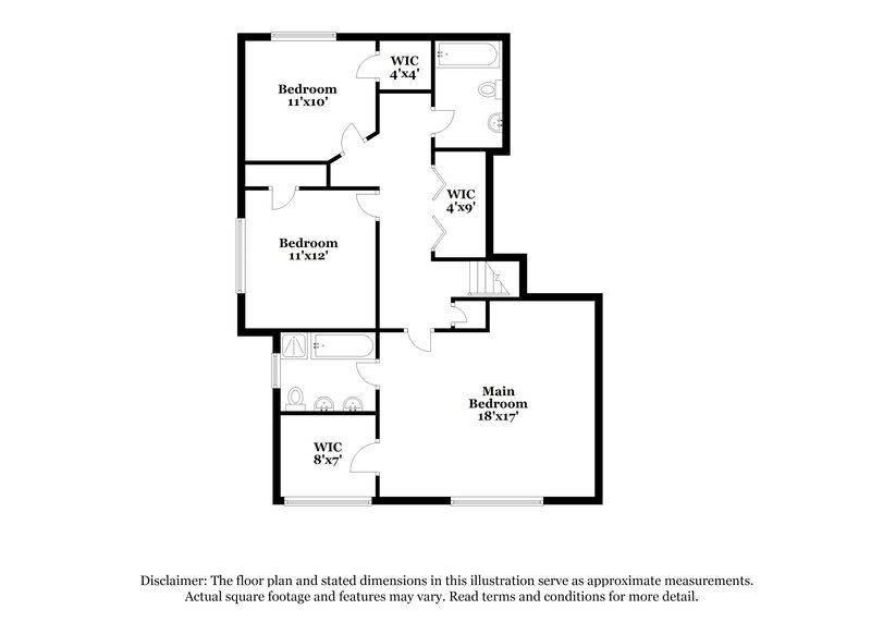 1,895/Mo, 4091 Angels Dr Stockbridge, GA 30281 Floor Plan View 2