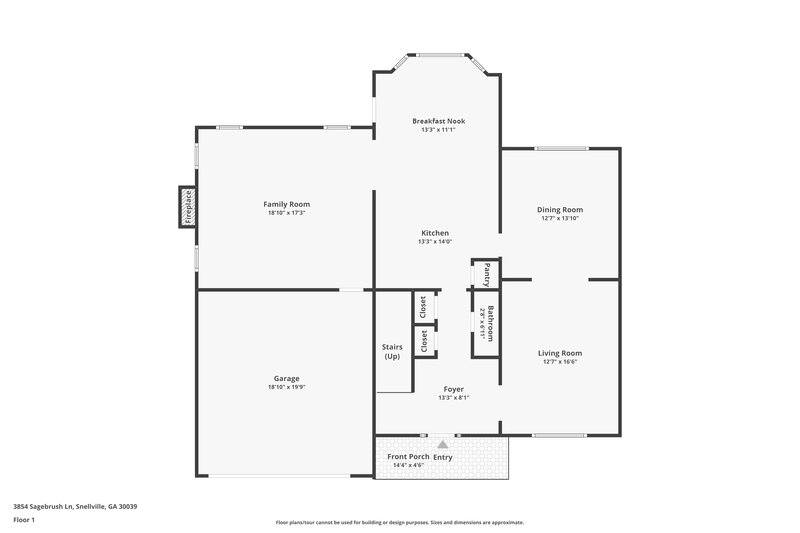 2,365/Mo, 3854 Sagebrush Ln Snellville, GA 30039 Floor Plan View
