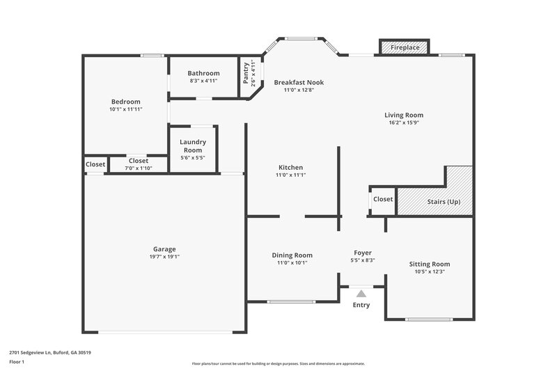 3,600/Mo, 2701 Sedgeview Ln Buford, GA 30519 Floor Plan View