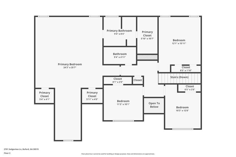 3,600/Mo, 2701 Sedgeview Ln Buford, GA 30519 Floor Plan View 2