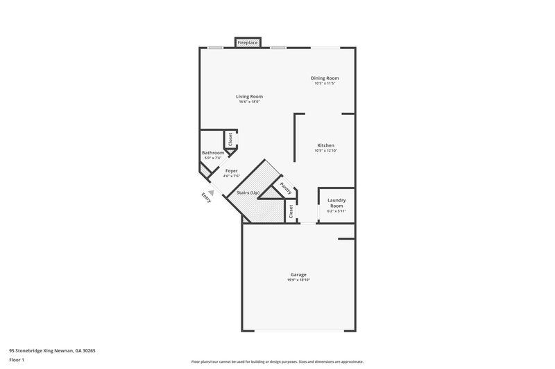 1,990/Mo, 95 Stonebridge Crossing Newnan, GA 30265 Floor Plan View
