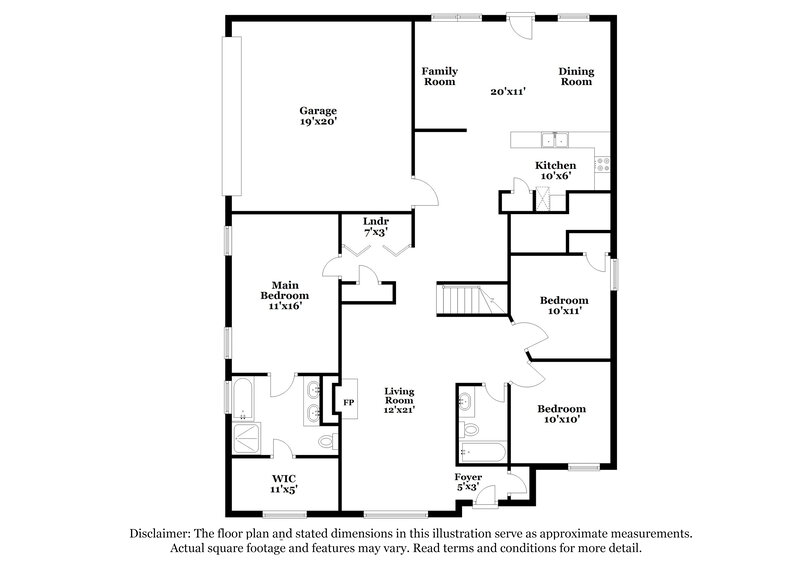 1,775/Mo, 3745 Pine Village Pl Loganville, GA 30052 Floor Plan View