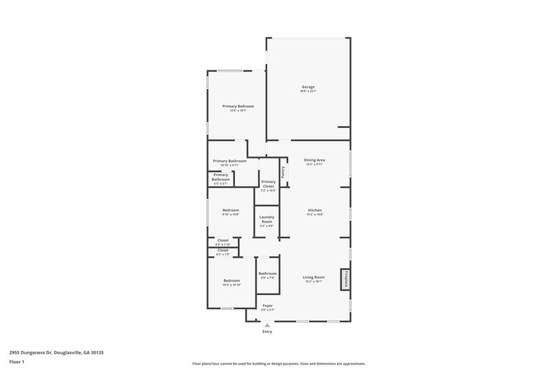 2,020/Mo, 2955 Dungeness Dr Douglasville, GA 30135 Floor Plan View