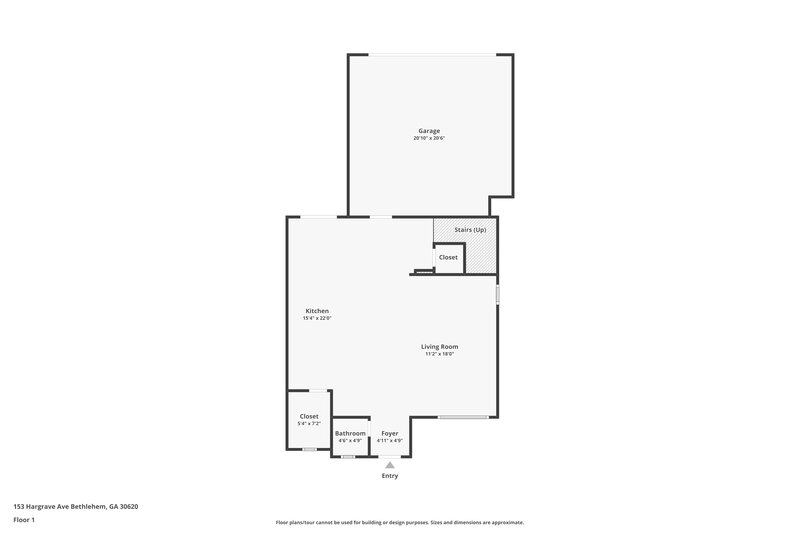 1,915/Mo, 153 Hargrave Ave Bethlehem, GA 30620 Floorplan View