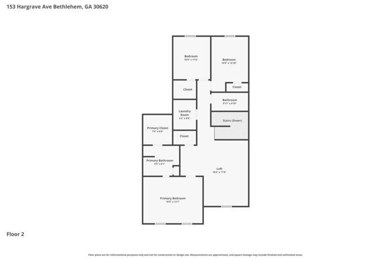 1,915/Mo, 153 Hargrave Ave Bethlehem, GA 30620 Floorplan View 2