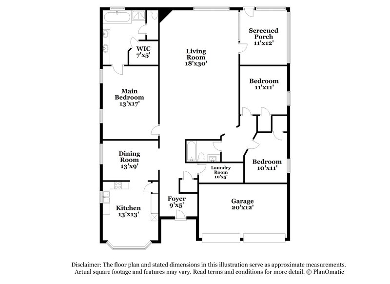2,285/Mo, 1442 Culverstone Dr Lawrenceville, GA 30043 Floor Plan View