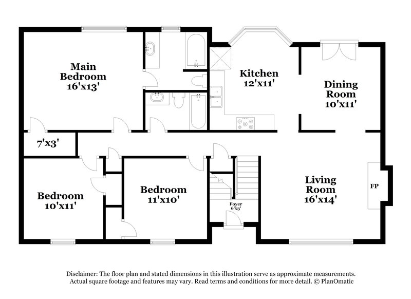 1,855/Mo, 7400 Hunters Ridge Dr Douglasville, GA 30134 Floor Plan View