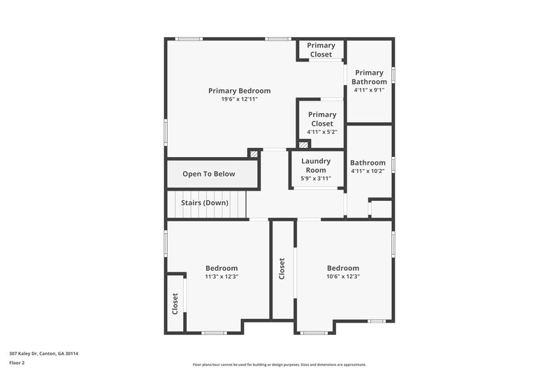 2,530/Mo, 307 Kaley Dr Canton, GA 30114 Floor Plan View 2