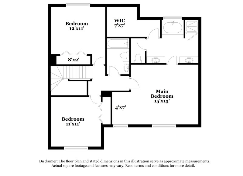 1,900/Mo, 3849 Saint George Ter SW Powder Springs, GA 30127 Floor Plan View