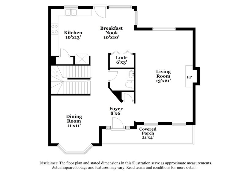 1,900/Mo, 3849 Saint George Ter SW Powder Springs, GA 30127 Floor Plan View 3