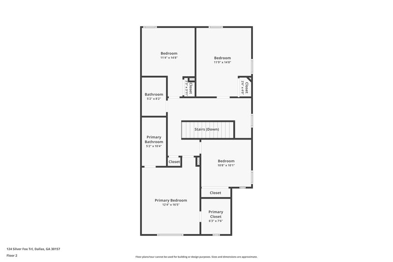 1,750/Mo, 124 Silver Fox Trl Dallas, GA 30157 Floor Plan View 2