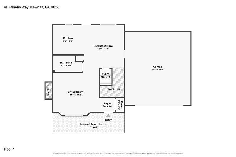 2,140/Mo, 41 Palladio Way Newnan, GA 30263 Floor Plan View