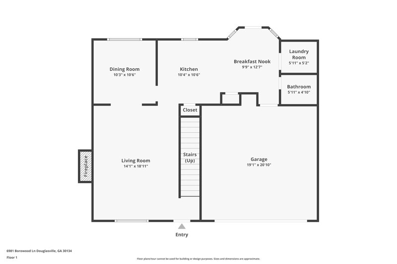 3,460/Mo, 6981 Borowood Ln Douglasville, GA 30134 Floor Plan View