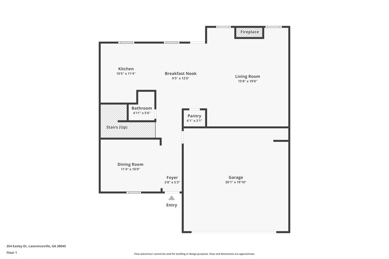 2,175/Mo, 354 Easley Dr Lawrenceville, GA 30045 Floor Plan View