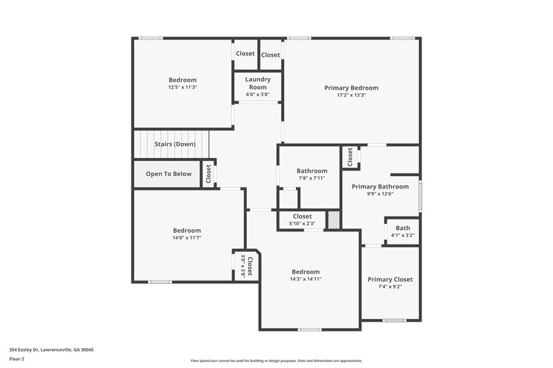 2,175/Mo, 354 Easley Dr Lawrenceville, GA 30045 Floor Plan View 2