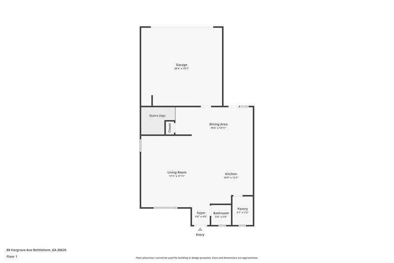 2,660/Mo, 88 Hargrave Ave Bethlehem, GA 30620 Floor Plan View