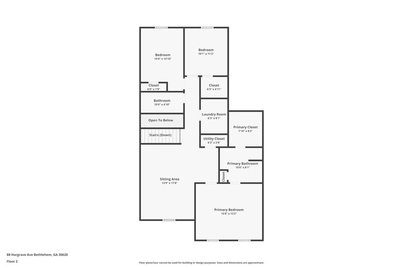 2,660/Mo, 88 Hargrave Ave Bethlehem, GA 30620 Floor Plan View 2