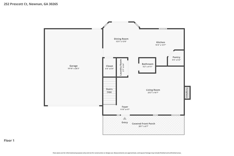 1,925/Mo, 252 Prescott Ct Newnan, GA 30265 Floorplan View
