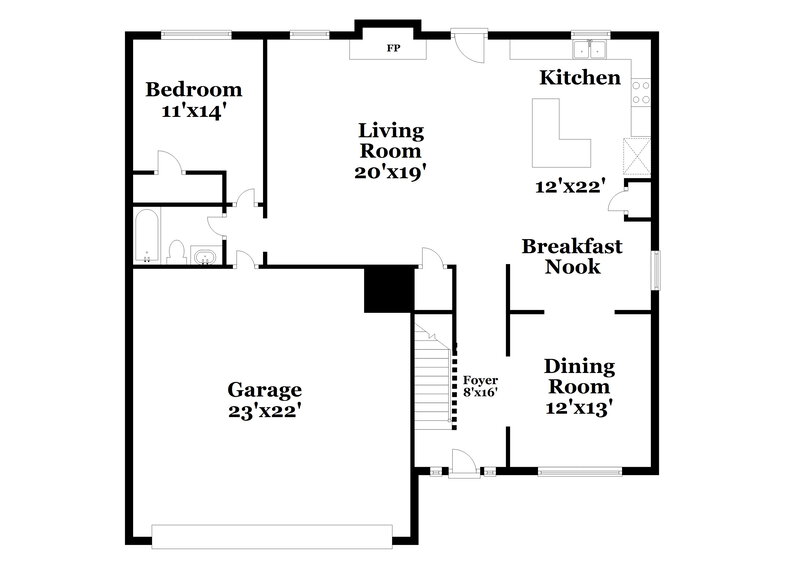 2,220/Mo, 1112 Bowlin Dr Locust Grove, GA 30248 Floor Plan View