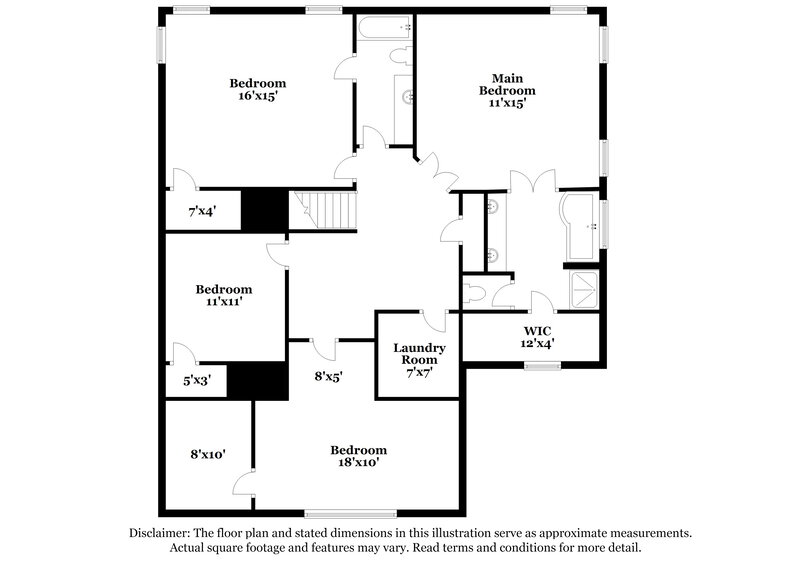 2,290/Mo, 2505 Mockingbird Ln Locust Grove, GA 30248 Floor Plan View