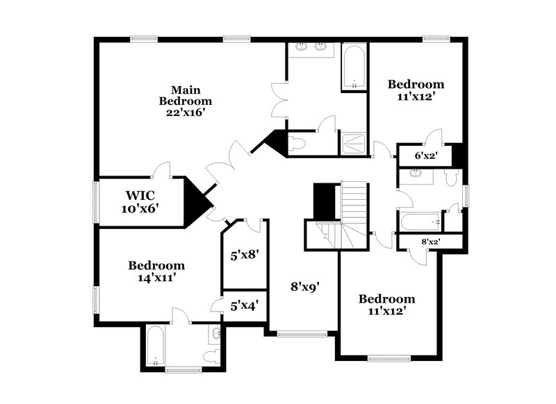 2,450/Mo, 1365 Little Hampton Dr Lawrenceville, GA 30045 Floor Plan View 2