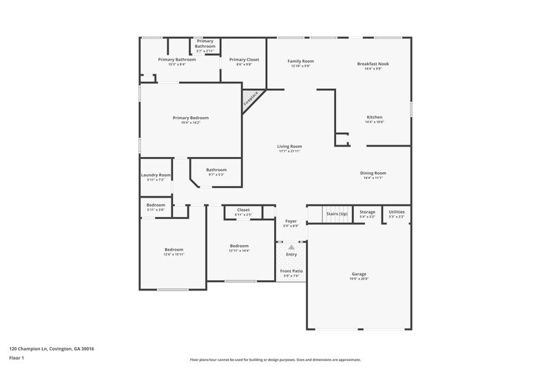 2,145/Mo, 120 Champion Ln Covington, GA 30016 Floor Plan View