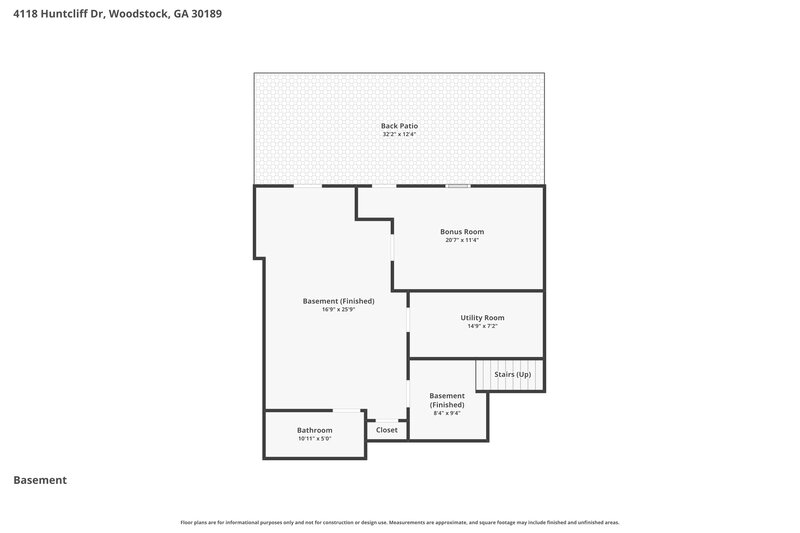 3,980/Mo, 4118 Huntcliff Dr Woodstock, GA 30189 Floor Plan View