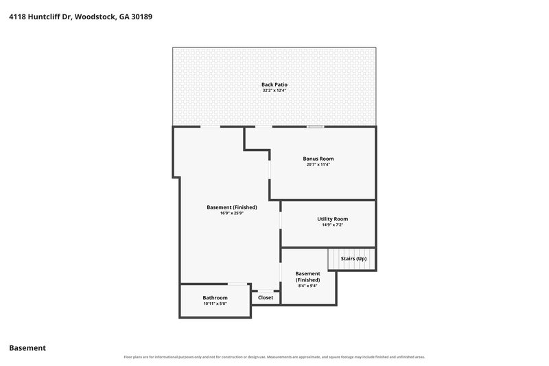 2,725/Mo, 4118 Huntcliff Dr Woodstock, GA 30189 Floor Plan View