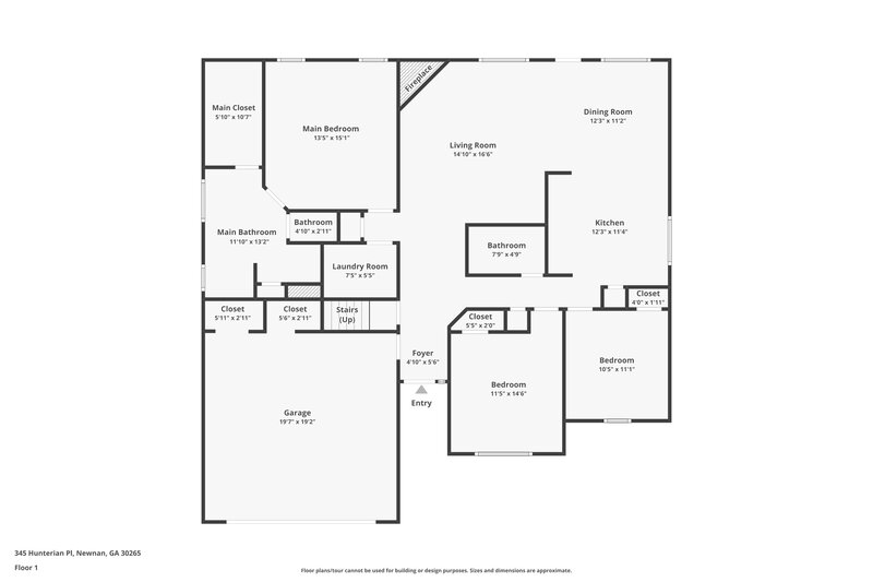 2,150/Mo, 345 Hunterian Pl Newnan, GA 30265 Floor Plan View