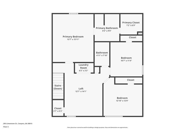 2,870/Mo, 295 Limestone Cir Conyers, GA 30013 Floor Plan View 2