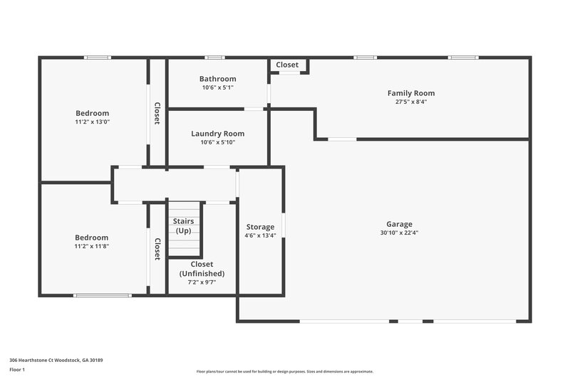 2,235/Mo, 306 Hearthstone Ct Woodstock, GA 30189 Floor Plan View