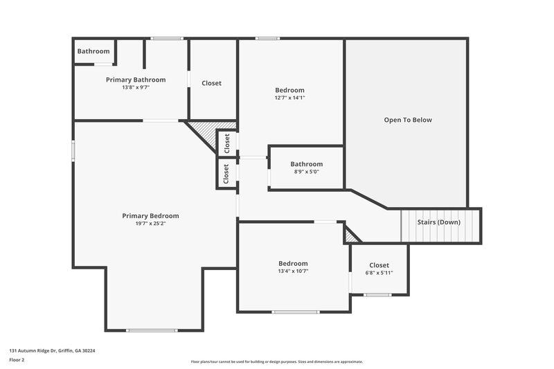 2,350/Mo, 131 Autumn Ridge Dr Griffin, GA 30224 Floor Plan View 2