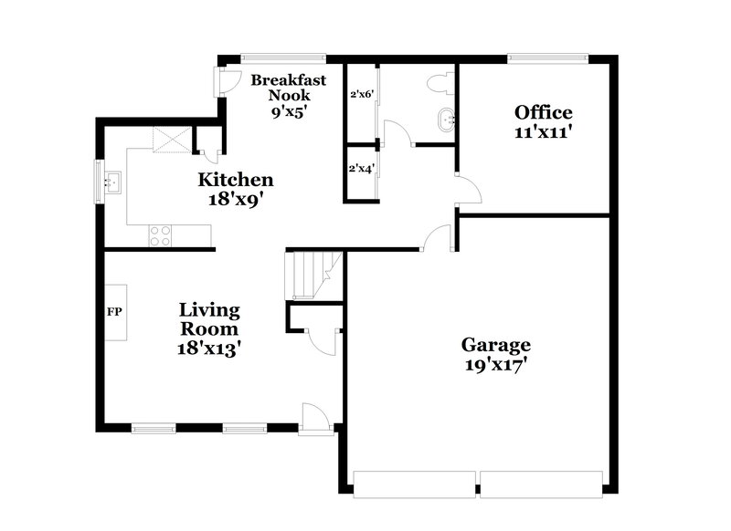 2,100/Mo, 4537 Baker Grove Rd NW Acworth, GA 30101 Floor Plan View